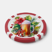 Festliches Weihnachtsgetränk Pokerchips (Einzeln)