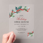 Festliches Weihnachtshaus Acryleinladungen (Insitu (Handheld))