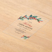 Festliches Weihnachtshaus Acryleinladungen (Ablage )