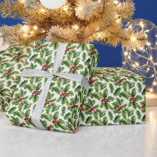 Festliches Weihnachtsholzmuster Geschenkpapier