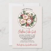 Festliches Weihnachtskochtausch Party Einladung (Vorderseite)