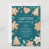 Festliches Weihnachtskochtausch-Party Einladung (Vorderseite)