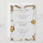 Festliches Weihnachtsmenü Einladung (Vorderseite)