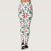 Festliches Weihnachtsmuster Leggings (Rückseite)