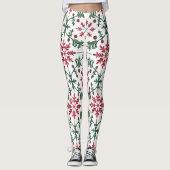Festliches Weihnachtsmuster Leggings (Vorderseite)