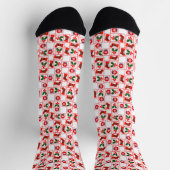 Festliches Weihnachtsmuster Socken (Oben)