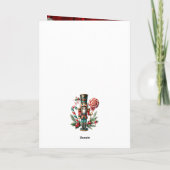 Festliches Weihnachtsnachtsnährungsmittel personal Karte (Rückseite)