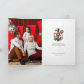 Festliches Weihnachtsnachtsnährungsmittel personal Karte (Innenseite)