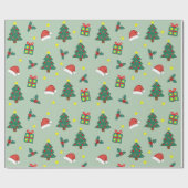 Festliches Weihnachtspapier Geschenkpapier (Flach)