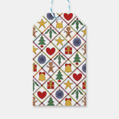 Festliches Weihnachtssymbol Personalisiert Geschenkanhänger (Vorderseite)