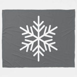 Festliches weißes Alpen-Schneeglöckchen auf mittel Fleecedecke