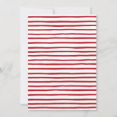 Festliches Winter Wasserfarben Weihnachten Party Einladung (Rückseite)