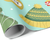 Festliches Winterwunderland Geschenkpapier (Rolleneckpunkt)