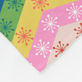 Festliches Zickzack-Band Fleece-Decke Fleecedecke (Ecke)