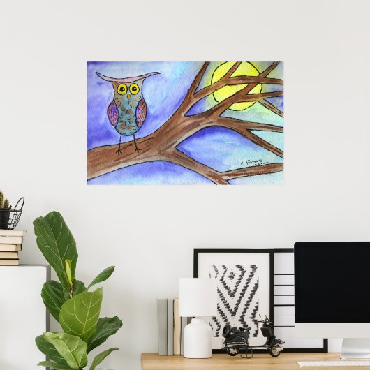 Festmachen am Mond Poster (Heimbüro)