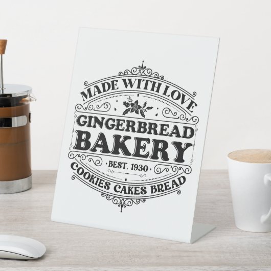 Festmastgingerbäckerei Sockelschild (In SItu)