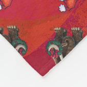 Festmastodon auf Rot Fleecedecke (Ecke)