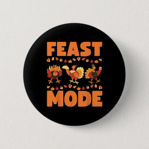 Festmodus Türkei Tag Erntedank Weihnachtsfamilie Button