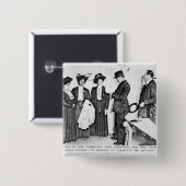 Festnahme von Frau Pankhurst Button (Vorne & Hinten)