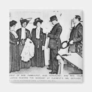 Festnahme von Frau Pankhurst Magnet