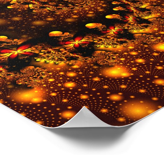 Festoon Feines Fraktal Kunst Poster (Ecke)