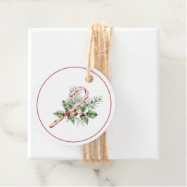 Festove Red & White Candy Cane Weihnachtsgeschenk  Geschenkanhänger