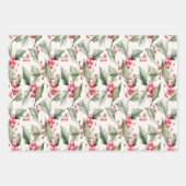 Festpackpapier für Holly und Beeren Geschenkpapier Set (Vorderseite 2)