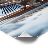 Festpapierlokomotive Poster (Ecke)