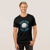 Festplatte, Cooler Golfdeckel Bleibe Tri-Blend Shirt (Vorderseite voll)