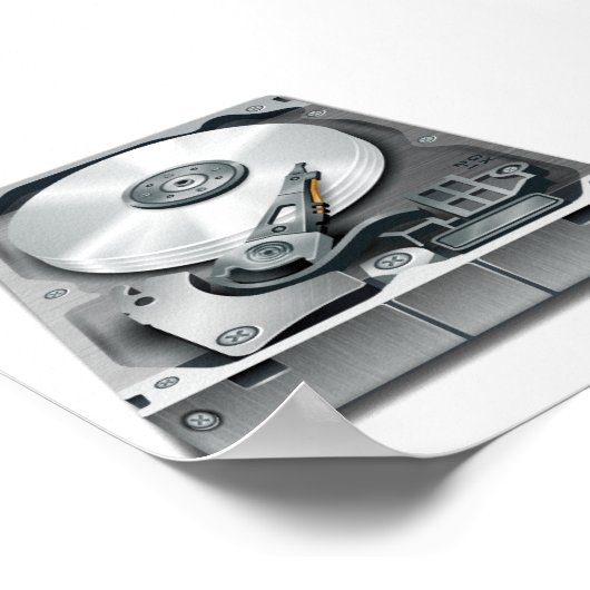 Festplatte Poster (Ecke)