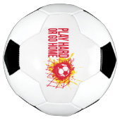 Festplatte wiedergeben oder Zuhause-roten Text ver Fußball (Gedreht)