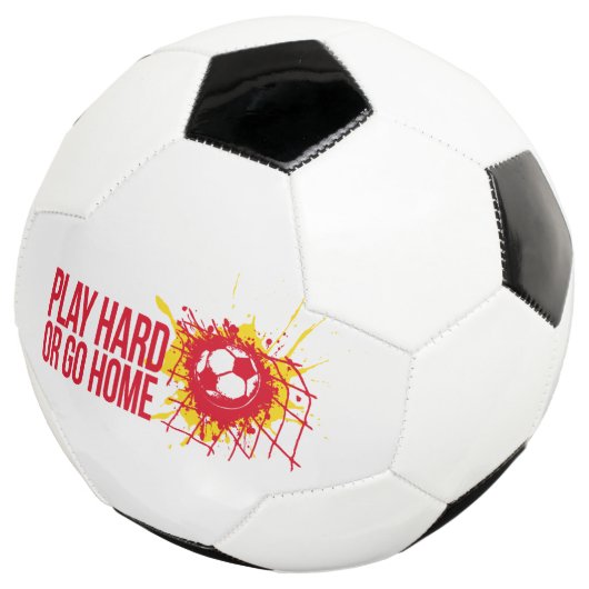 Festplatte wiedergeben oder Zuhause-roten Text ver Fußball (Dreiviertel)