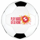 Festplatte wiedergeben oder Zuhause-roten Text ver Fußball (Vorderseite)