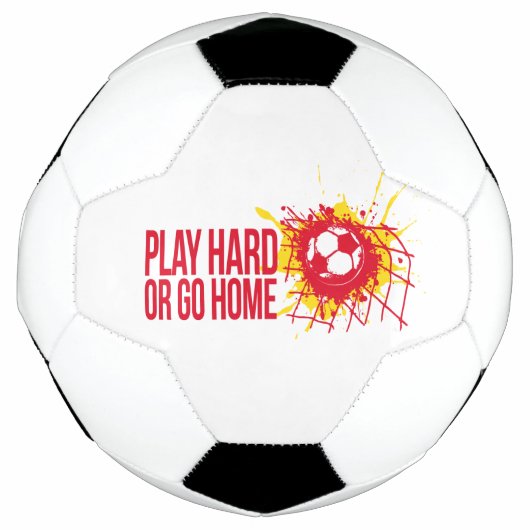 Festplatte wiedergeben oder Zuhause-roten Text ver Fußball (Vorderseite)