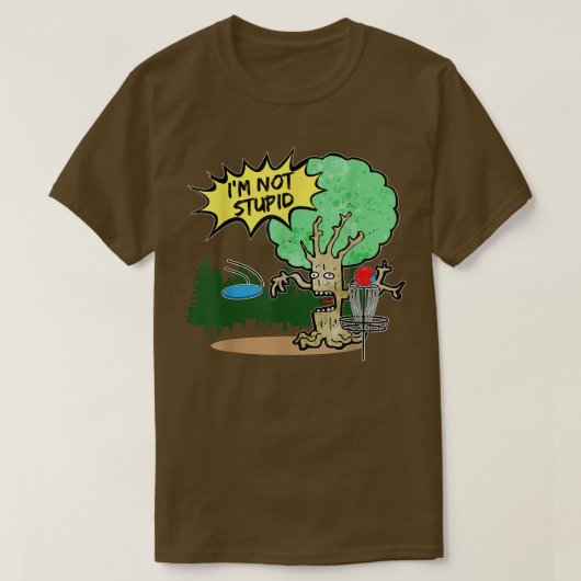 Festplattengolf ist kein dummer Baum T-Shirt (Design vorne)