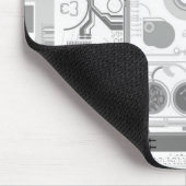 Festplattenlaufwerkvektorexperiment techno mousepad (Ecke)