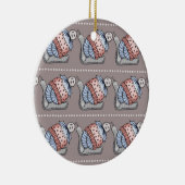 Festpudding Keramik Ornament (Rechts)