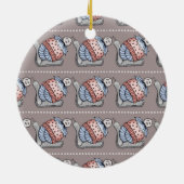 Festpudding Keramik Ornament (Hinten)