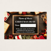 Festrahmen, Weihnachts-Party Raffelkarten (Vorderseite)