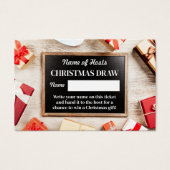 Festrahmen, Weihnachts-Party Raffelkarten (Vorderseite)