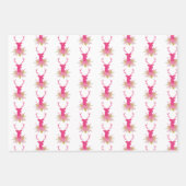 Festrosa Weihnachtskachelmuster Geschenkpapier Set (Vorderseite 3)