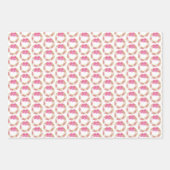 Festrosa Weihnachtskachelmuster Geschenkpapier Set (Vorderseite 2)