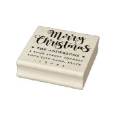 Festschnift Frohe Weihnachten Rücksendeadresse Gummistempel (Stempel)