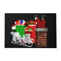 Festsitzender Weihnachtsmann-Türmatte