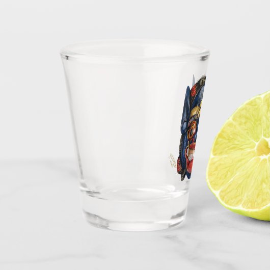 Festsmaske Bali 2 Schnapsglas (Links)