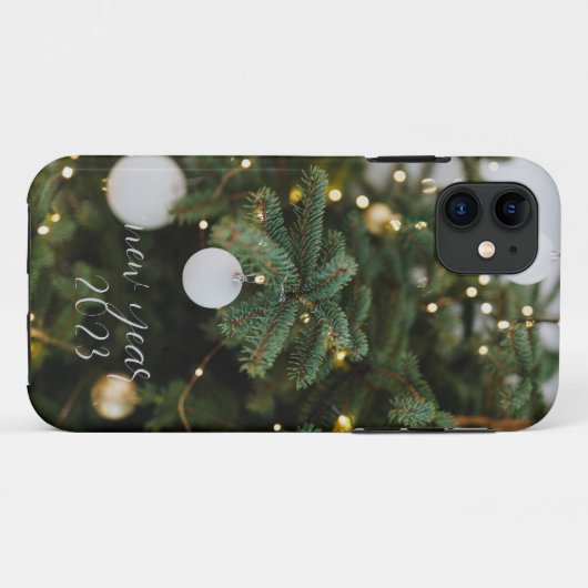 Festspielkugeln auf Weihnachtsbaum-iPhone-Fall Case-Mate iPhone Hülle (Rückseite (Horizontal))
