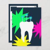 Festspielstand mit Kerzen Einladungspostkarte (Vorne/Hinten)