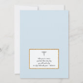 Feststeckende Imitat-Goldpunkt-Krankenschwester, Einladung (Rückseite)