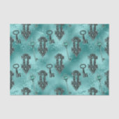 Feststell- und Schlüsselverriegelung Aquamarin | V Seidenpapier (Vorderseite)