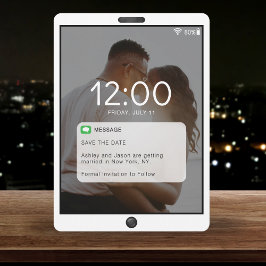 Feststellbildschirm für Mobiltelefone Save The Date
